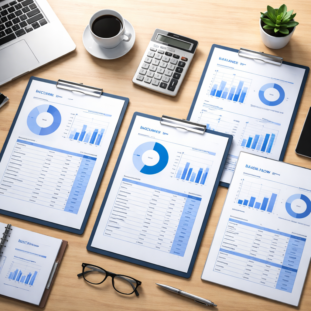 商业财务报表模板图